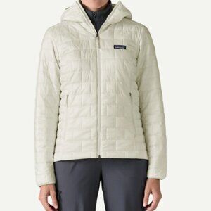 women color birch white nano puff hoody